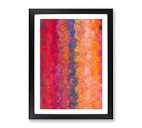Gone To Heaven Abstract Framed Print for Living Room Bedroom Home Office Décor, Wall Art Picture Ready to Hang, Black A2 Frame (62 x 45 cm)