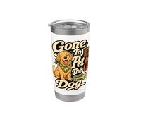Gone to Pet The Dog Artwork Stainless Steel Insulated Tumbler