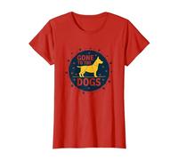 Gone to The Dogs: Playful Pet Lover Graphic T-Shirt, Women, Red, XXL