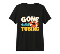 Gone Tubing Floating Summer Trip Tubing River Float Premium T-Shirt