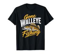 Gone Walleye Fishing Do Not Disturb Midwest Lake Angler Away T-Shirt