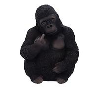 Gone Wild Gorilla Figurine Funny Animal Collectible 15.5cm, Black