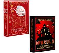 Gone with the Wind By Margaret Mitchell & Dracula & Other Horror Classics By Bram Stoker (Deluxe Leather Bound Hardback Edition) 2 Books Collection Set