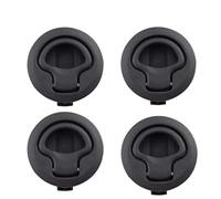 Gonehyu Boat Latches Marine 4Pcs Round Flush Pull Slam Latch Marine Deck Hatches Lift Pull Handle Non Key for Hatch Door