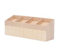 Gonetre 1:12 Scale Dollhouse Fruit Stand Miniature Display DIY Coloring 4 Grids Birch Wood Dollhouse Fruit Vegetable Shelf for Doll House Display and Children Play