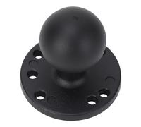 Gonetre 1.5 Inch Ball Mount AMPS Round Plate Aluminum Alloy Base Universal Installation for Boats Trucks Off Road Vehicles Marine Grade 6061 T6 CNC Machined Non Slip Rubber Ball