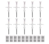 Gonetre 10 Pack Universal Pet Microchip 10 Pack ISO11784 5 FDX B 134 2kHz Low Frequency Animal Microchip for Dogs Cats Livestock Poultry Fish Management Tracking ABS 15 Digits Code (1.25 * 7mm)