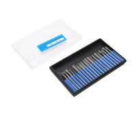 Gonetre 20pcs Tungsten Steel Rotary Burr Set 3mm Shank High Performance Rotary Files Woodworking Carving Polishing