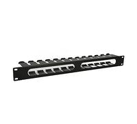 Gonetre 2u Rack Mount Cable Management Network Cable Management Rack 2u Rack Mount Cable Management 12 Slots with Dustproof Panel for 19inch Standard Cabinets for Tower Units