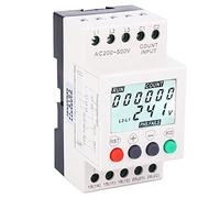 Gonetre 3 Phase Voltage Monitor Relay, LCD Display Over Under Voltage Protector with Phase Sequence Protection for Motor Fan Pump