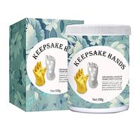 Gonetre 3D Hand Foot Print Mold Hand Casting Kit DIY Plaster Statue Modeling Kit for Couples Adult Child Biodegradable Powder 50g 1.5x8x8cm