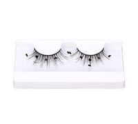 Gonetre 7D False Eyelashes Fluffy Wispy Love Shape Sequin Flutter Fake Eyelashes For Christmas Stage Makeup And Cosplay Performance Enhances Eye Beauty Reusable Soft Comfortable Design (A13)