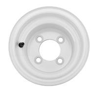 Gonetre 8 Inch Wheel Rim Steel Alloy, Heavy Duty 18x8.50-8 4 Hole Flange | 18x8.50-8 Tire Compatibility, Anti Damage Coating, 198mm Wide for Grip, Fits Cart Go Kart ATV Buggy Mower