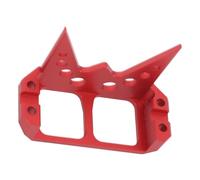 Gonetre Aluminum Alloy Steering Servo Guard Armor SOA Cover Protective Upgrade Part for 1/10 RC Crawler Cheeter Rig Rock Bouncer Roll Cage Capra RR10 Wraith DIY RC Car (Red)