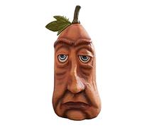 Gonetre Artificial Pumpkin Halloween Decoration Fake Pumpkin with Rich Expression Haunted House Party Prop Resin Material 10 20cm High (Style 2)