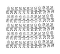 Gonetre Bear Shape Nail Color Display Card 120Pcs Nail Tips Color Chart Nail Art Practice for Manicurists Nail Salons Plastic 5 Rows 24 Pieces Each Row