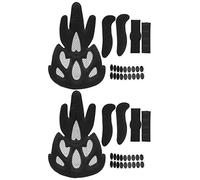 Gonetre Bicycle Electric Bike Helmet Lining Sponge Fly Net Combination Set Universal Replacement Liner Kit for Cycling Accessories 2 Sets Black 17.5x23.3cm