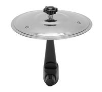 Gonetre Car Air Vent Crash Cymbal Mini Drum Fun Practical Accessory for Drivers Music Lovers Alloy ABS Bracket Adjustable Arm Lightweight Sturdy (Silver)