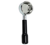 Gonetre Coffee Portafilter 58mm E61 Bottomless Portafilter Aluminum Alloy Handheld Filter Holder Compatible with Expobar Rancilio Commercial Home Coffee (Black)
