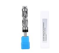 Gonetre Compression Flush Trim Router Bit 1/2in Spiral Cutter | Industrial Grade Tungsten Carbide Head, 1/4in Shank Fits Most Routers, Top and Bottom Bearings for Template Work, Upward