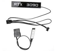 Gonetre Computer Accessories RGB Lighting RGB Lights Graphics Cards Graphics Card Light 3 Pin 6 Pin 50 Cm Lighting Effect Synchronized with Motherboard