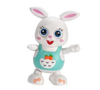 Gonetre Dancing Toy Electric Interactive Singing Glowing Bunny Toy For Kids Playtime ABS Material 3 AA Batteries