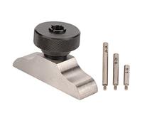 Gonetre Depth Dial Indicator Base Hardened Stainless Steel Precision Depth Micrometer Stand with 3 Extension Rods for Accurate Measurement in Industrial and Workshop Settings (63 * 17mm)