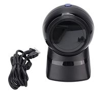 Gonetre Desktop Barcode Scanner, 1D 2D USB Hands Free Plug and Play for Shop Supermarket, with Sensitive Accurate Scan on Labels Paper Phones