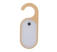Gonetre Doorknob Message Board Night Light Motion Sensing Rechargeable LED Hanging Note Board with Erasable Acrylic Panel Warm White 3000K for Home Bedroom Kitchen Bathroom