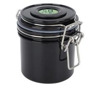 Gonetre Eyelash Glue Storage Jar 250ml Premium Lash Extension Glue Container with Thermometer Hygrometer for Nail Salons Eyelash Studios Plastic Stainless Steel Electronic Components (Black)