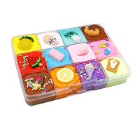 Gonetre Fluffy Slime for Girls Boys Kids Toys, Slime Set to Your Own, DIY Fluffy Fruit Slime Kit, Fidget Toy Sensory Toy, Christmas Toy