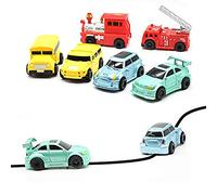 Gonetre Fun Pen Inductive Car Truck Mini Engineering Vehicle Toy Follows Drawn Black Line Educational Toy for Kids Boys Girls ABS Random Color 7cm (As Shown #95)