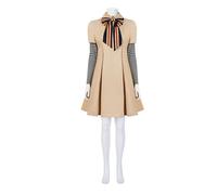 Gonetre Girls M3GAN Cosplay Dress, Horror Movie Costume for Halloween Party | Polyester Fabric, Smooth and Comfortable, Inspired By Popular Scary Movie, Sizes Adult S-3XL and Child 120-150, Great for
