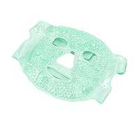 Gonetre Hot Cold Gel Face and Eye Mask, Reusable Against Headaches, Migraines, Puffy Eyes, Dark Rings, with Adjustable Elastic Band (Green)