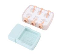 Gonetre Ice Cream Mold Reusable Plastic Silicone Cute Cartoon Animal Ice Pop Maker DIY Homemade Treats for Kids Party Family Gathering Blue 20x15.5x8.5cm