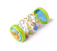 Gonetre Infant Inflatable Roller Baby Crawling Toy with Balls and Bells Early Development Crawling Roller for Babies 3 Months to 3 Years Old Durable PVC Material 52cm Length