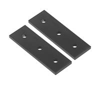 Gonetre Joint Plate Aluminium Alloy Mending Flat Bracket Board Sturdy Straight Brace Fixing Plate for Furniture Tables Beds Dressers Chairs Shelves 2Pcs Set (BA3030)