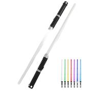Gonetre Light Up Sword Expandable Light Sword 7 Colors Changing with Sound Double Edged Ergonomic Design for Kids Adults Halloween Christmas Party Cosplay Toy ABS (162cm seven -color double
