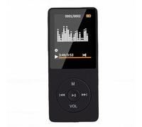 Gonetre MP3 Player with 1.8 Inch Screen, BT 5.3 HiFi Music Player, 128GB Expandable, Support Recording, FM, E-Book, with Type C Charging, for Sports (Black)
