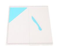 Gonetre Paper Scoring Board Folding Scoring Board with Triangular Tool 320x320mm Scoring Plate for Making Card Envelope Photo Paper Crafts ABS Engineering Plastic