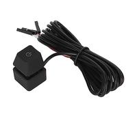 Gonetre Pc Power Button External Extension Desktop Pc Power Switch External Power Button for Pc 6.6ft Pc Power Button with 7 Color Light Blue Switch