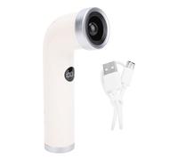 Gonetre Portable Cordless Handheld Bladeless Fan Usb Type C Rechargeable Battery Digital Display Small Portable Cooling For Travel Outdoor Use (Apricot Color)