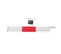 Gonetre Prism Pole 4 Section Aluminum Alloy 1/4in Thread for Surveying Total Station