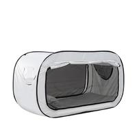 Gonetre Privacy Pop Bed Tent Outdoor Indoor Foldable Portable Enclosed Shading Bed Tent for Kids Adults Camping Dormitory Polyester 190x90x100cm (White)