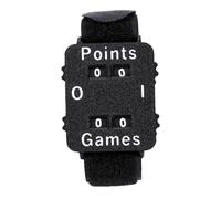Gonetre Score Counter Watch for Tennis Badminton with Large Display (Black) | Sturdy Plastic Construction, Adjustable Secure Fit for Adults, Ideal for Volleyball Table Tennis Gym