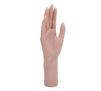 Gonetre Silicone Female Hand Model Soft Flexible Lifelike Mannequin Hand for Nail Art Training Jewelry Display Silicone Material 26x8cm (Right HanCd)