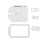 Gonetre Stud Post Embedding Tool Kit Plastic Round Clay Stud Cutter 3 Sizes V Shape Location Tool for Clay Jewelry Earring Making DIY Craft