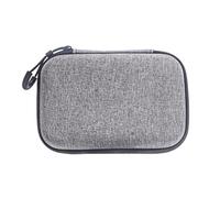 Gonetre Travel Case for NotePin, Water Proof Shockproof Foam Large Capacity Carrying Storage Bag for AI Voice Recorder Accessories Grey 5.5 X 3.9 X 1.4in