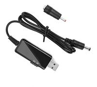 Gonetre USB to DC Booster Cable 5V to 9V 12V Step-Up with Digital Display | Compatible with Modems and Routers, ABS Material, 0.8m Cable Length, 9V/2A Output, 12V/1.5A Output