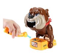 Gonetre Vicious Dog Toys Simulation Fun Interactive Bone Stealing Electric Vicious Dog Bite Finger Toys for Kids Party Games Parent Child Interactive Playtime Plastic Durable Design